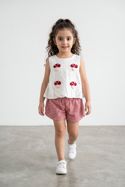 Woodland Mushroom Shorts Set