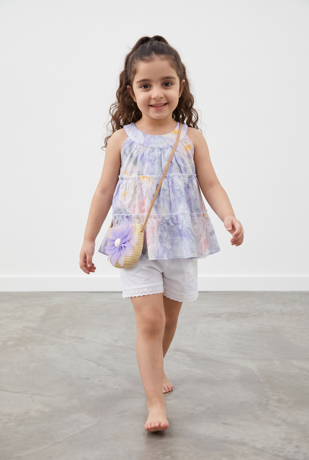 Blossom Breeze Co-Ord Set with sling bag