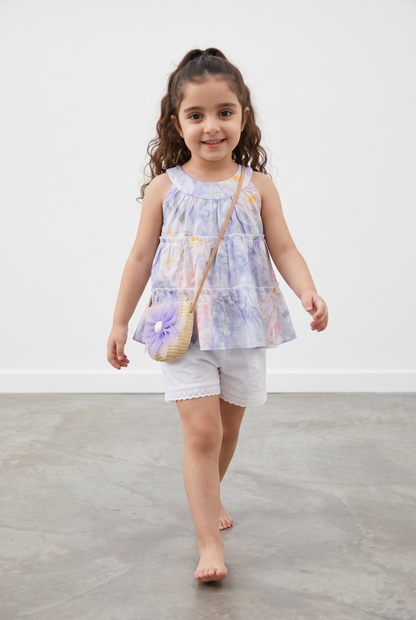 Blossom Breeze Co-Ord Set with sling bag