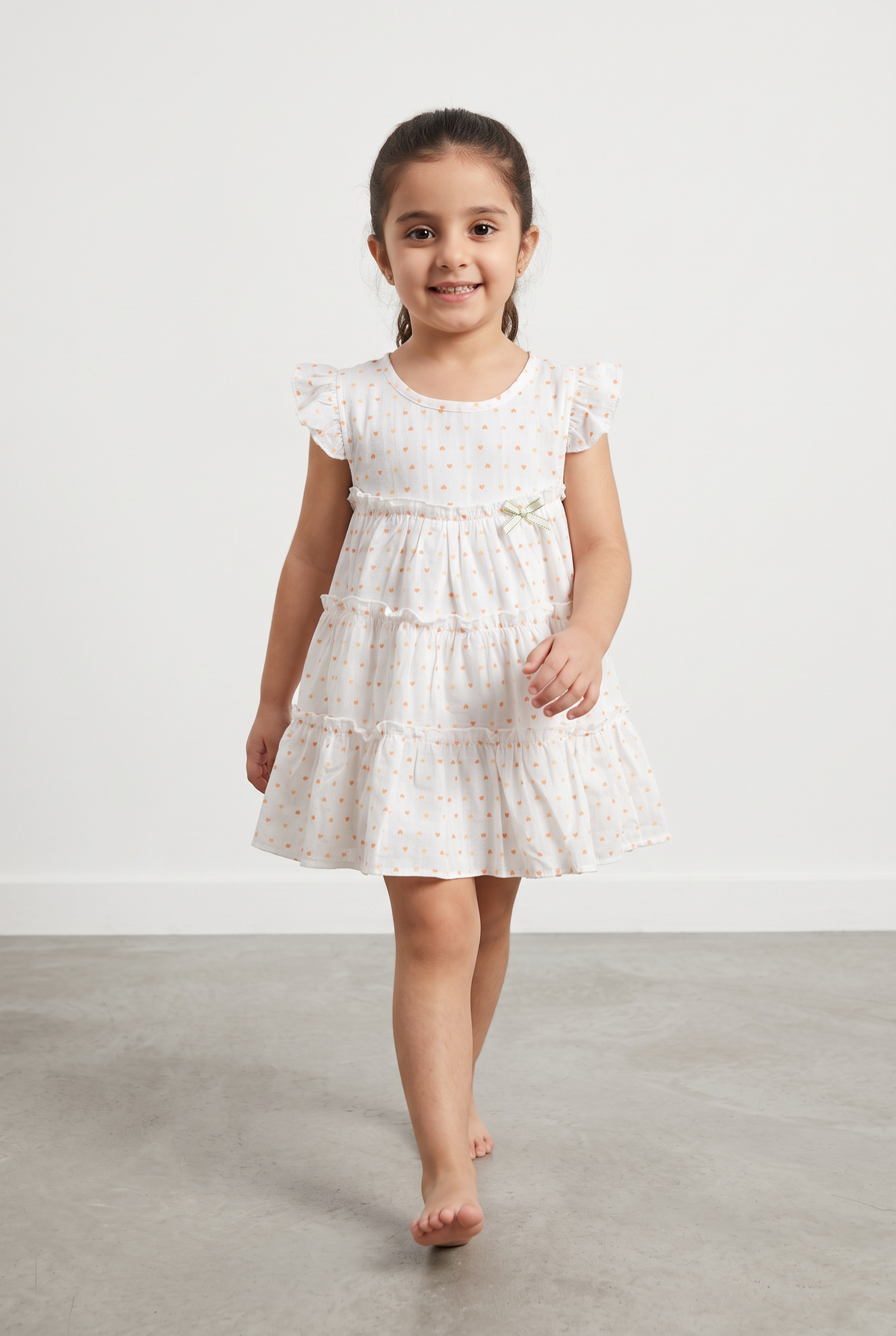 Premium Cotton Tiered Ruffle Dress Sleepwear
