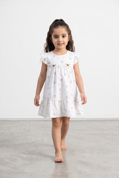 Premium Cotton Flutter Sleeve Baby Sleepwear
