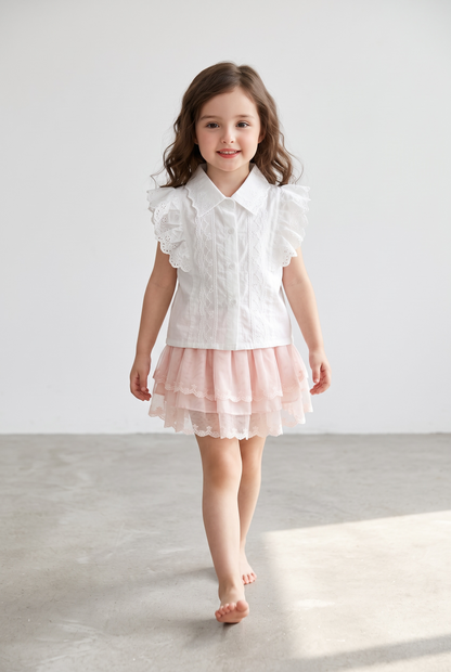 Lace Belle Tiered Skirt Set