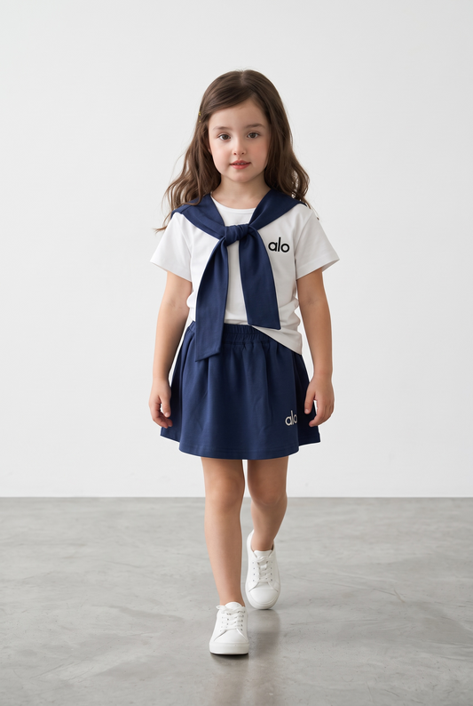 Sailor Bow Skirt Set