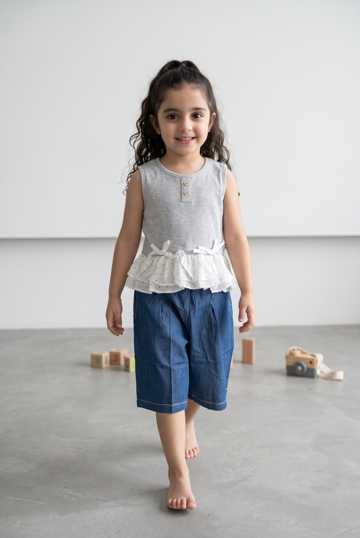 Daisy Frill Denim Co-Ord Set
