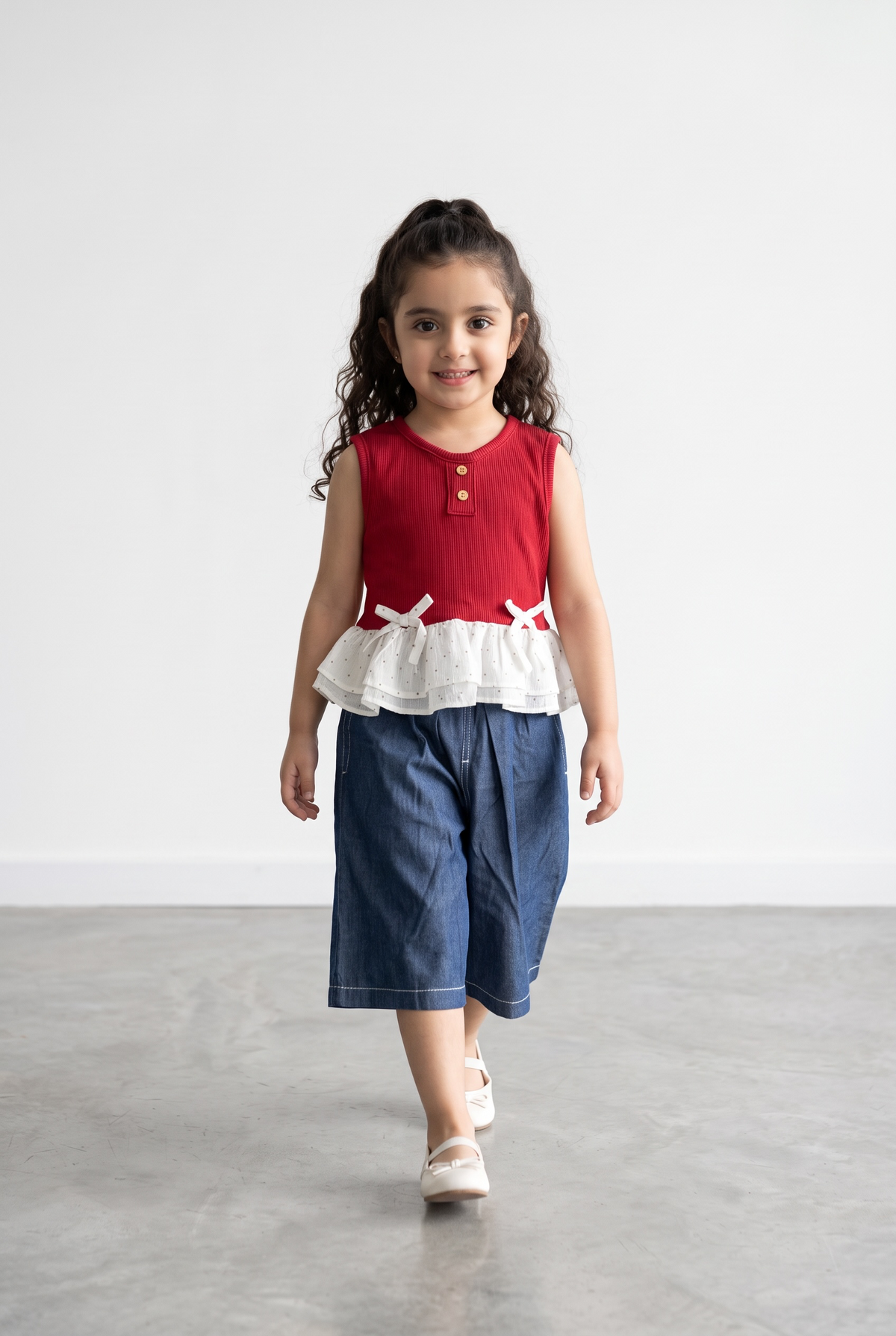 Daisy Frill Denim Co-Ord Set