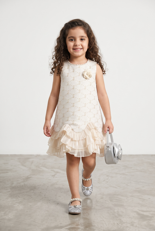 Pearl Ruffle Princess Dress